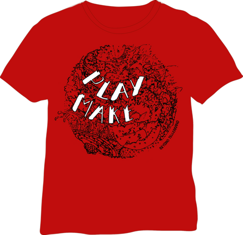 beyond tellerrand "PLAY & MAKE" 2013 design – staff edition in red (James Paterson)