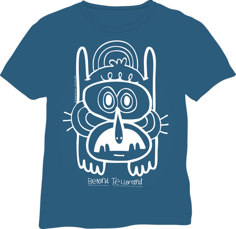 beyond tellerrand // DUS 2014 design – staff edition in blue (Jon Burgerman)